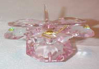 Crystal Czech Republic Pink Dragonfly
