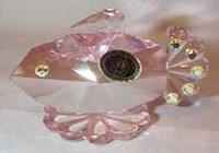 Crystal Czech Republic Pink Fish
