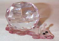 Crystal Czech Republic Pink Snail