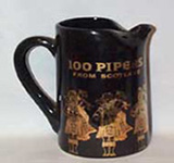 100 Pipers Seagram Scotch Whiskey Pitcher