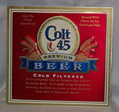 Colt 45 Premium Beer Metal Sign