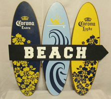 Corona Beer Surfboard Sign.