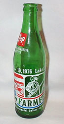 7up Farmfest 1976 Commemorative Bottle 
