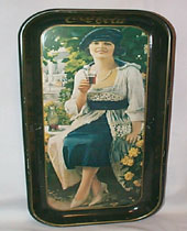 Coca Cola Tray Vintage 1973, picture from 1921 Ad