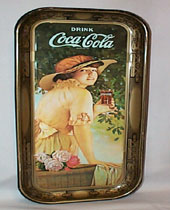 Coca Cola Tray Vintage 1972, picture from 1916 Ad